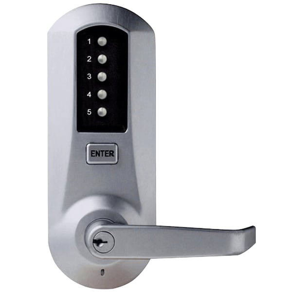 Mortise Combination Lever Lock, with Deadbolt and Lockout, KIL, Schlage C Keyway, Satin Chrome